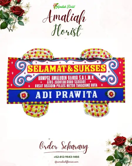Papan Bunga Ucapan Selamat Pujud